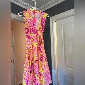 Lilly Pulitzer Yellow and Pink Floral Dress